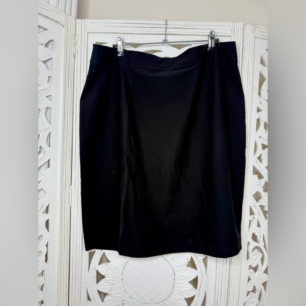 Eileen Fisher Classic Black Pencil Skirt